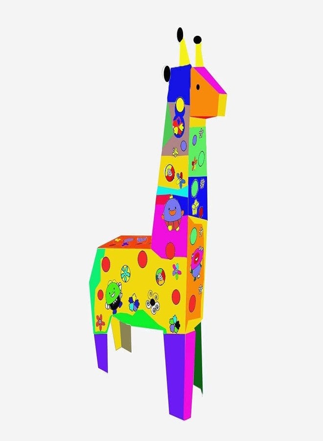 Crackles DIY 3D Paper Cardboard Folding Coloring Craft Animals Series-Random Animal - Image 3
